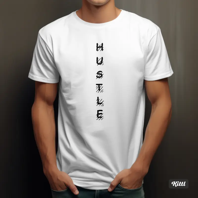'Hustle' pure cotton t-shirt (Elite)