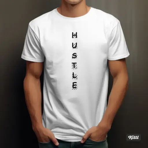 'Hustle' pure cotton t-shirt (Elite)